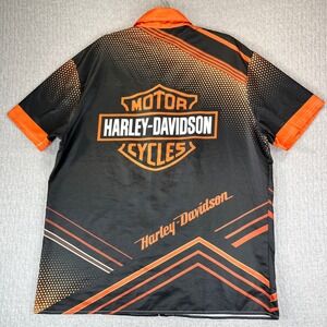 Harley Davidson Motor Cycles Shirt Mens XL street racing mechanic short sleeve